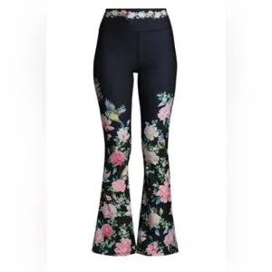 Floral Black Women's Pants